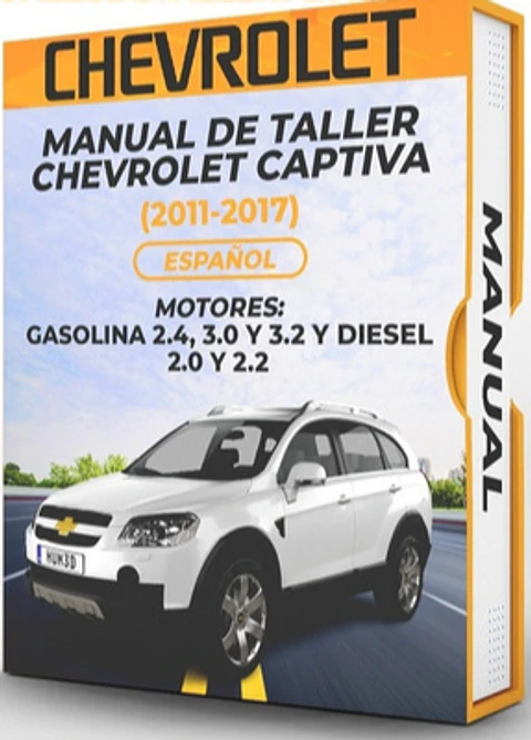 Manuale di officina Chevrolet Captiva (2011, 2012, 2013, 2014, 2015, 2016, 2017) BENZINA 2.4, 3.0 e 3.2 e DIESEL 2.0 e 2.2