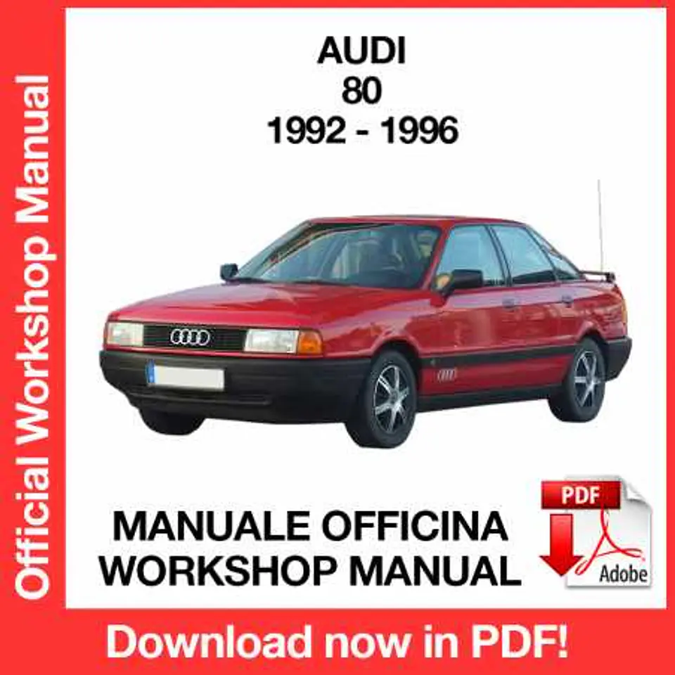 Manuale Officina Audi 80 (1992-1993-1994-1995-1996) (EN) 1