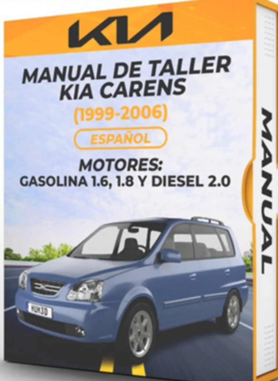 Manuale di officina Kia Carens (1999, 2000, 2001, 2002, 2003, 2004, 2005, 2006) BENZINA 1.6, 1.8 E DIESEL 2.0 1