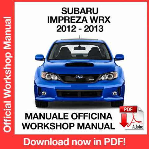Manuale Officina Subaru Impreza Wrx GJ - GP (2012-2013) (EN)
