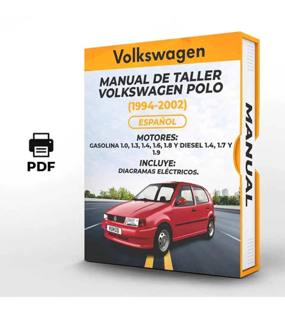 Manuale di officina Volkswagen Polo (1998, 1999, 2000, 2001, 2002) 1.0, 1.3, 1.4, 1.6, 1.8 1