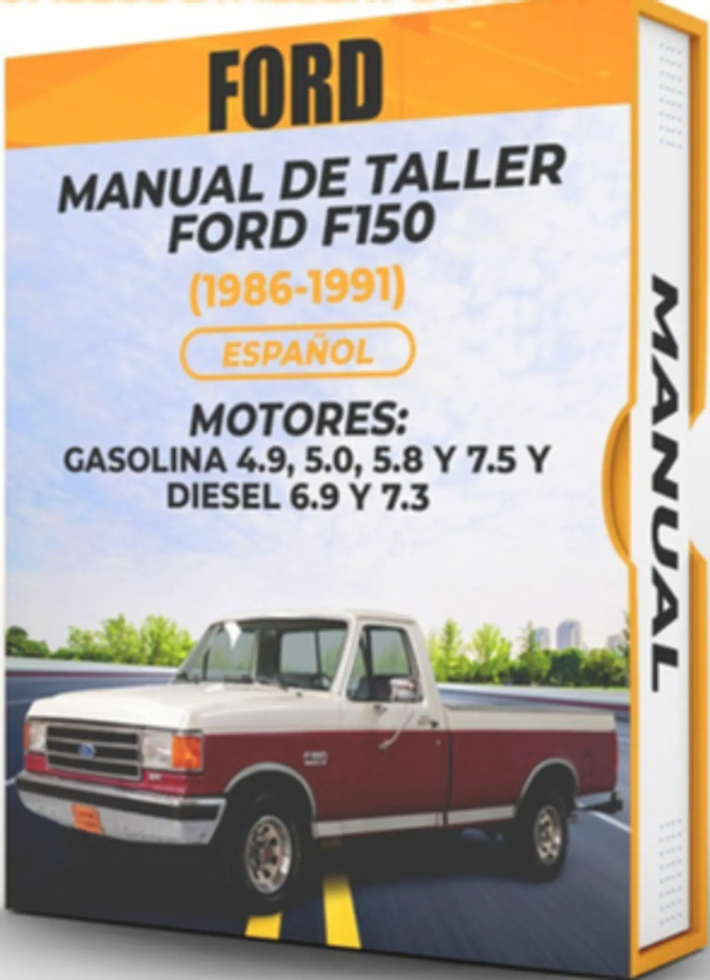 Manuale di officina Ford F150 (1986, 1987, 1988, 1989, 1990, 1991) BENZINA 4.9, 5.0, 5.8 e 7.5 e DIESEL 6.9 e 7.3 1