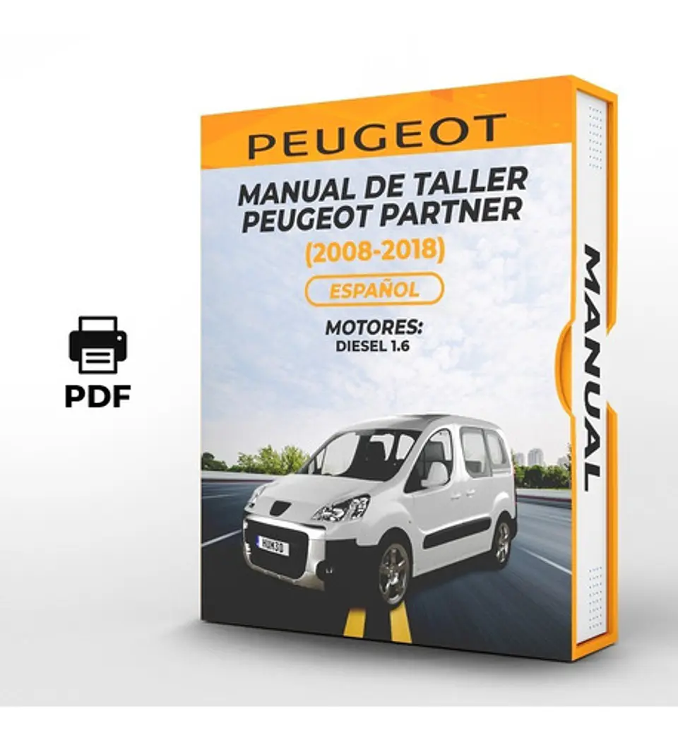 Manuale d'officina Peugeot Partner (2008, 2009, 2010, 2011, 2012)1.6 1
