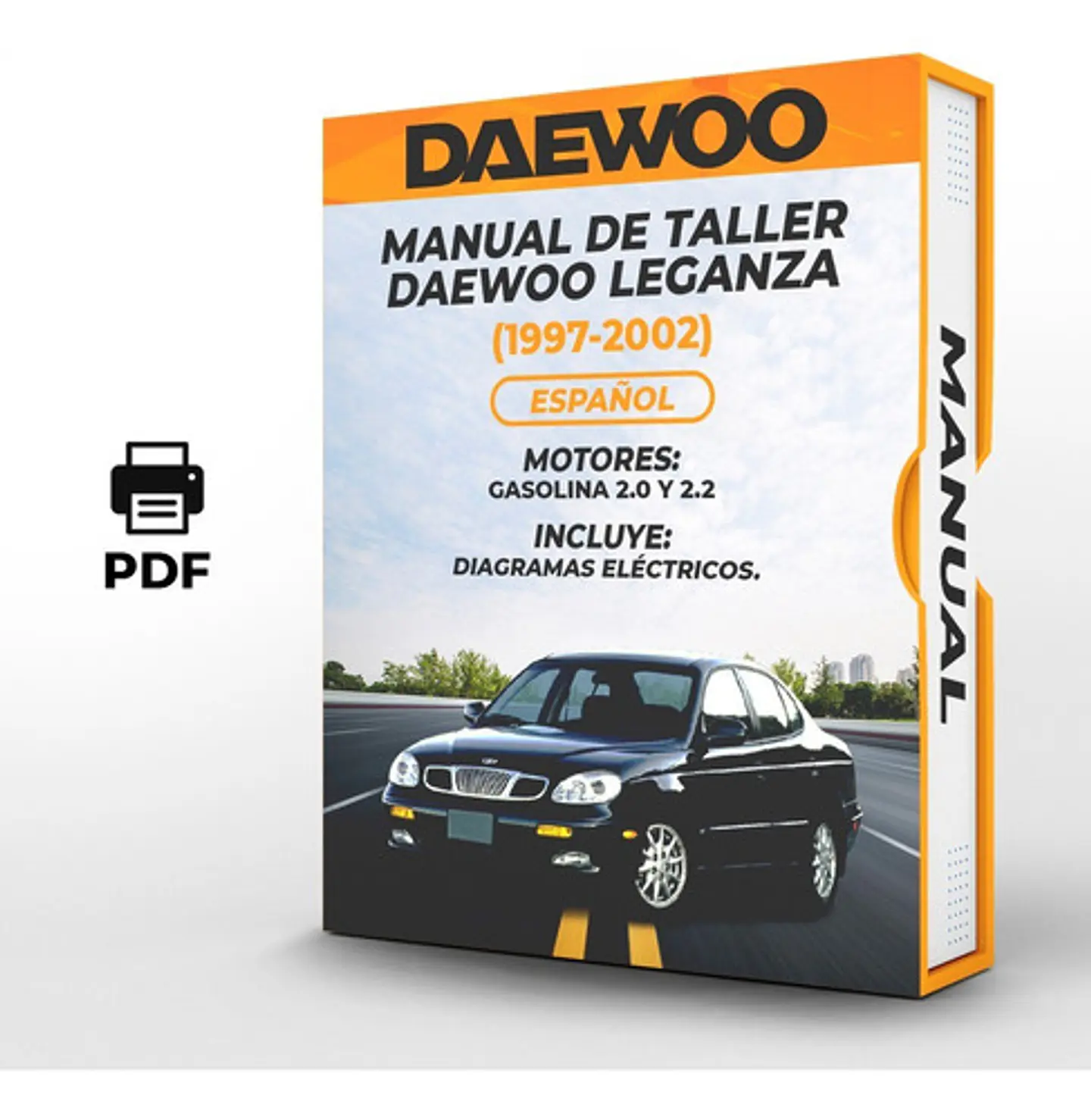 Manuale di officina Daewoo Leganza (1997, 1998, 1999, 2000, 2001, 2002) 2.0 E 2.2 1