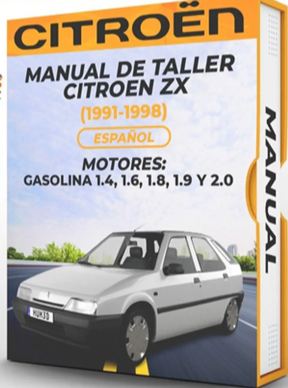 Manuale di officina Citroen Zx (1991, 1992, 1993, 1994, 1995, 1996, 1997, 1998) 1.4, 1.6, 1.8, 1.9 e 2.0 1