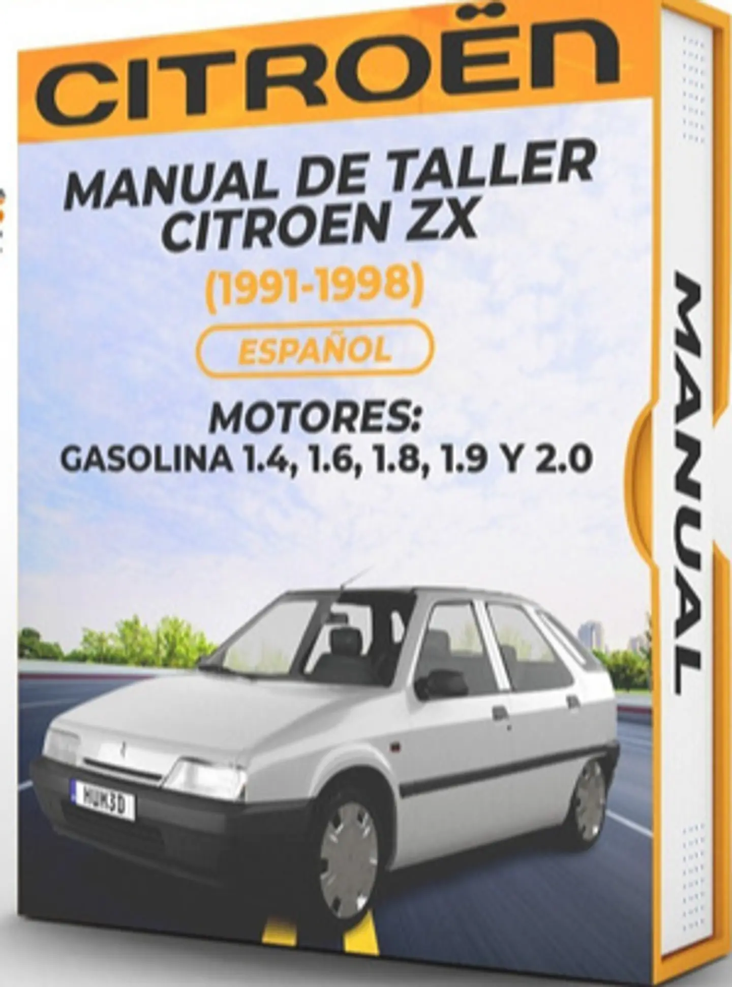 Manuale di officina Citroen Zx (1991, 1992, 1993, 1994, 1995, 1996, 1997, 1998) 1.4, 1.6, 1.8, 1.9 e 2.0 1