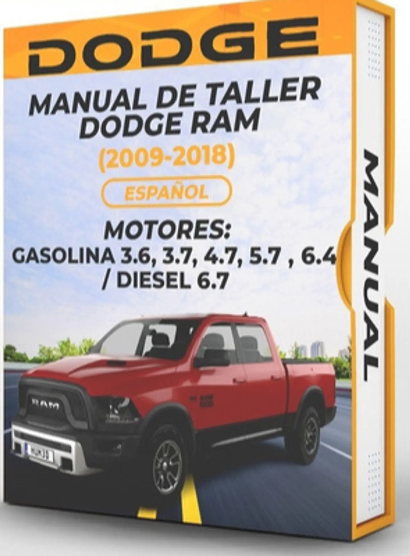 Manuale di officina Dodge Ram (2009, 2010, 2011, 2012, 2013, 2014, 2015, 2016, 2017, 2018) 3.6, 3.7, 4.7, 5.7, 6.4 1