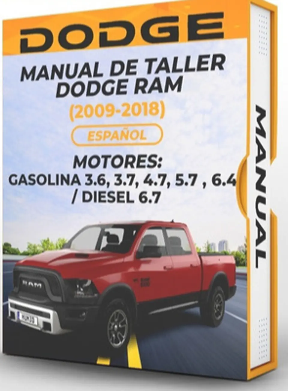 Manuale di officina Dodge Ram (2009, 2010, 2011, 2012, 2013, 2014, 2015, 2016, 2017, 2018) 3.6, 3.7, 4.7, 5.7, 6.4 1