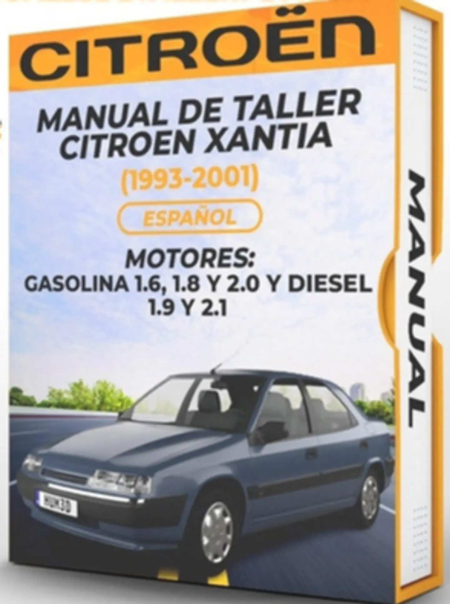 Manuale di officina Citroen Xantia (1993, 1994, 1995, 1996)1.6, 1.8 2.0 GAS 1.9 e 2.1 1