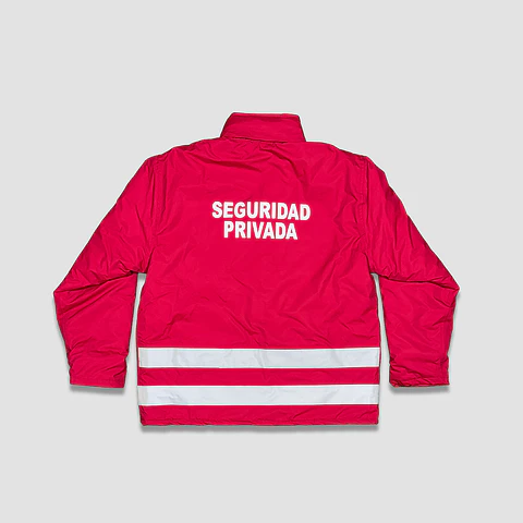 Parka Seguridad Privada Roja