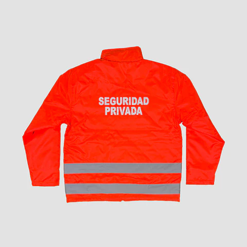 Parka Seguridad Privada Rojo Fluor