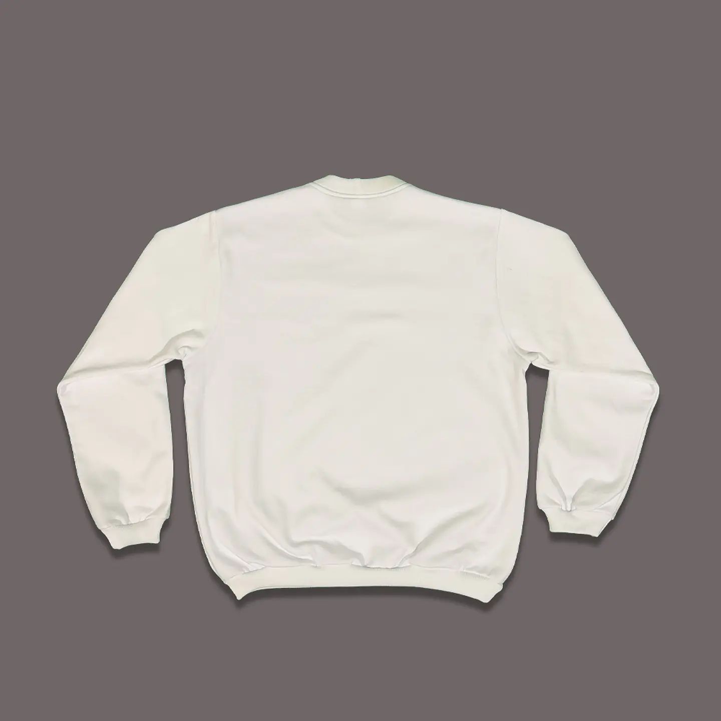 Polerón Cuello Redondo Blanco 2