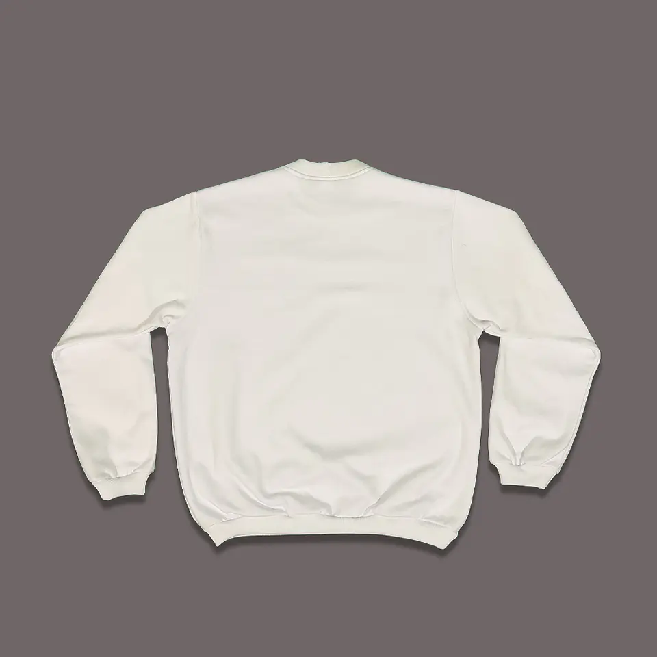 Polerón Cuello Redondo Blanco 2