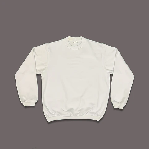 Polerón Cuello Redondo Blanco