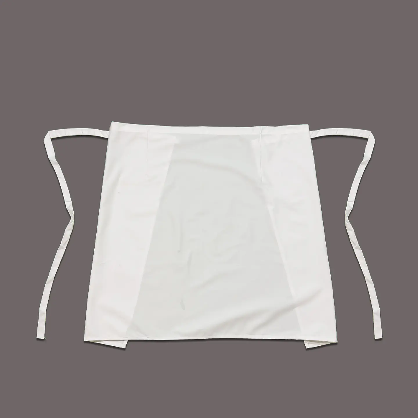 Mandil Rectangular Poplín Blanco 1