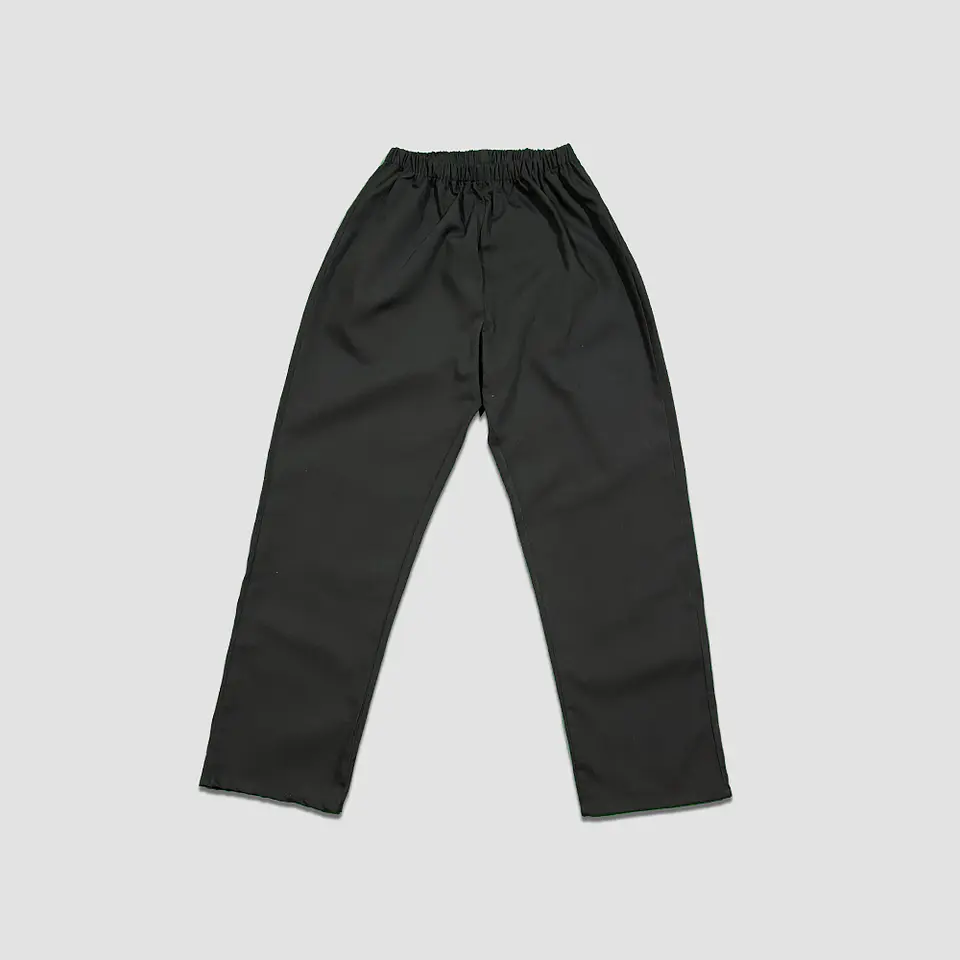 Pantalón de Chef Negro Sin Bolsillos 1