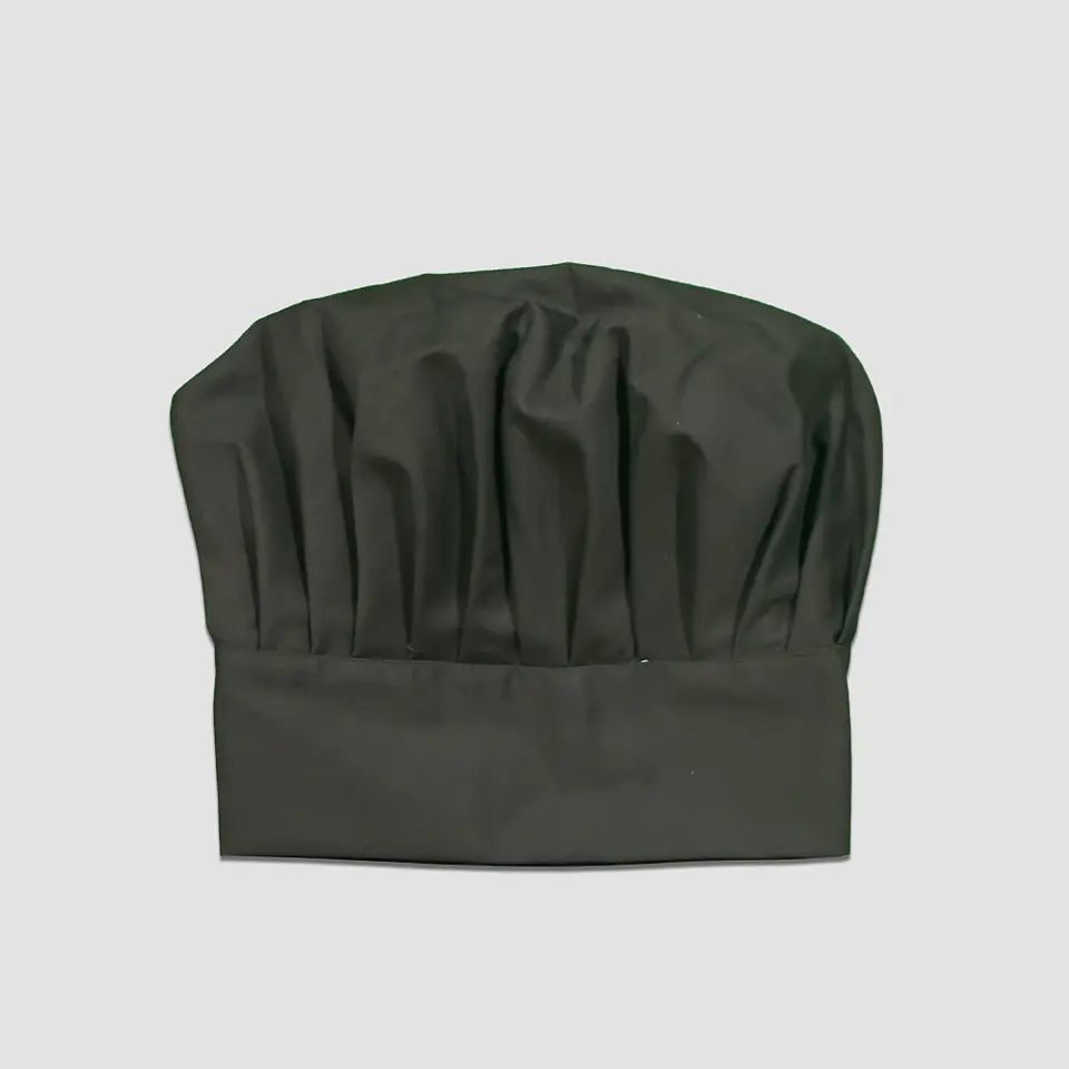 Gorro Chef Poplín Negro 1