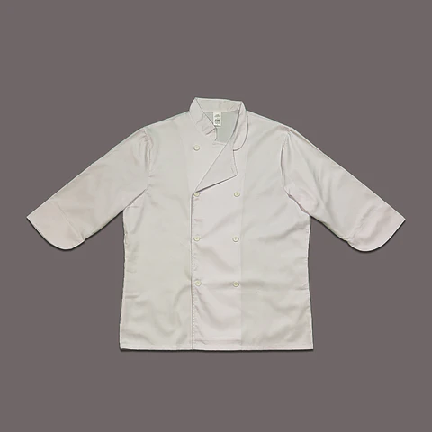 Chaqueta de Chef Blanca Gabardina 9 oz