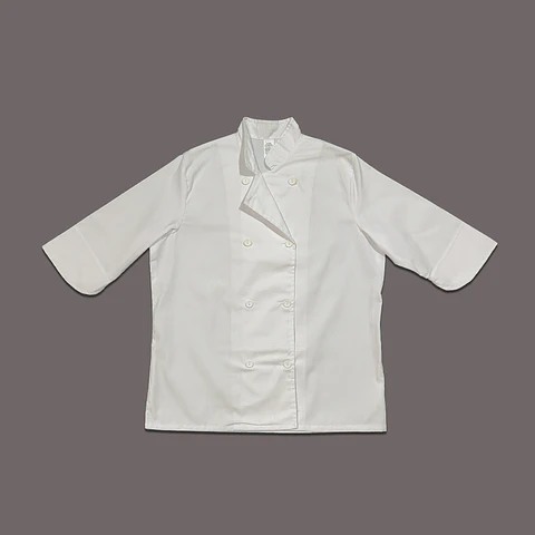 Chaqueta de Chef Blanca Poplín