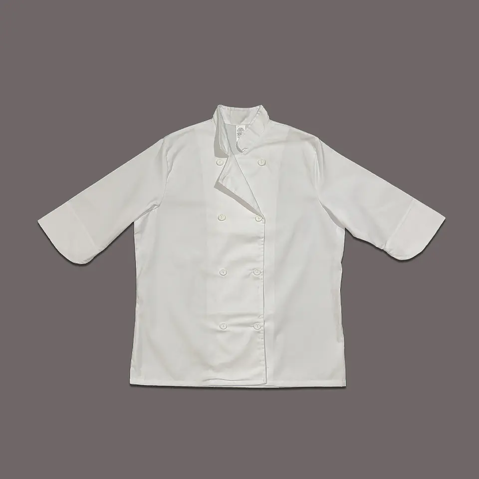 Chaqueta de Chef Blanca Poplín 1