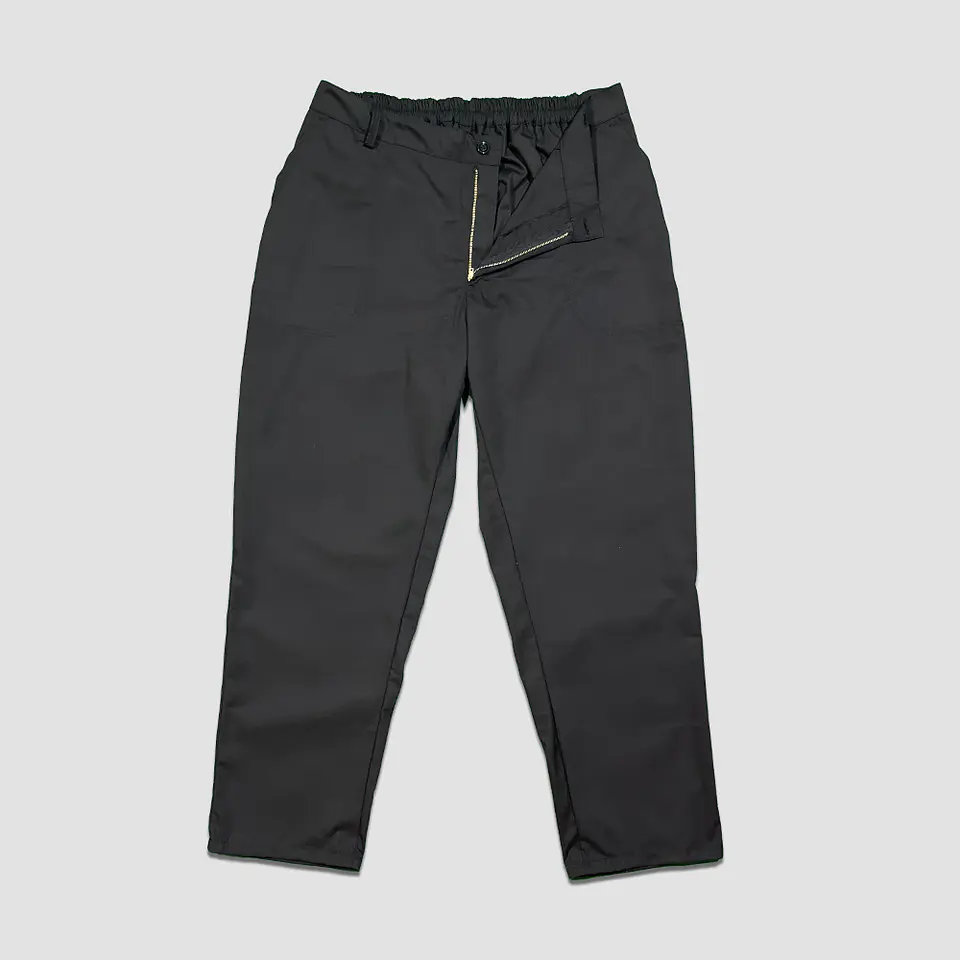 Pantalón de Chef Negro Poplín 1