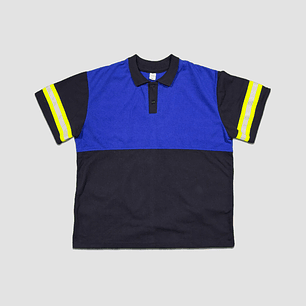 Polera Pique Mangas Reflectantes