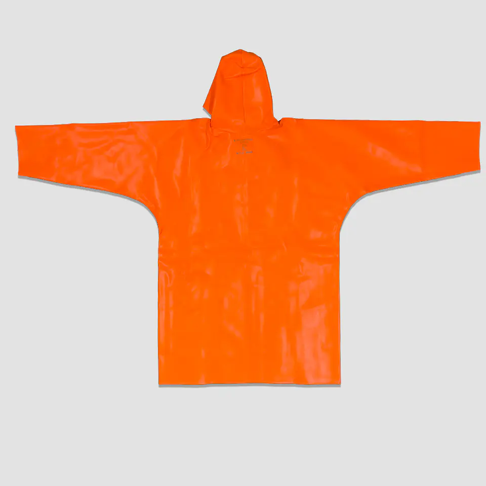 Casaca Hule Larga Naranja 2