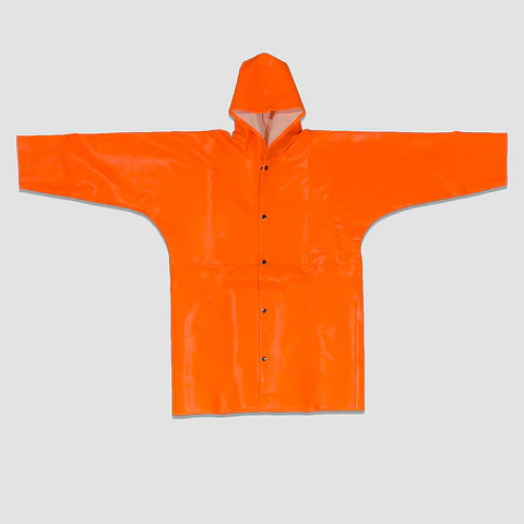 Casaca Hule Larga Naranja