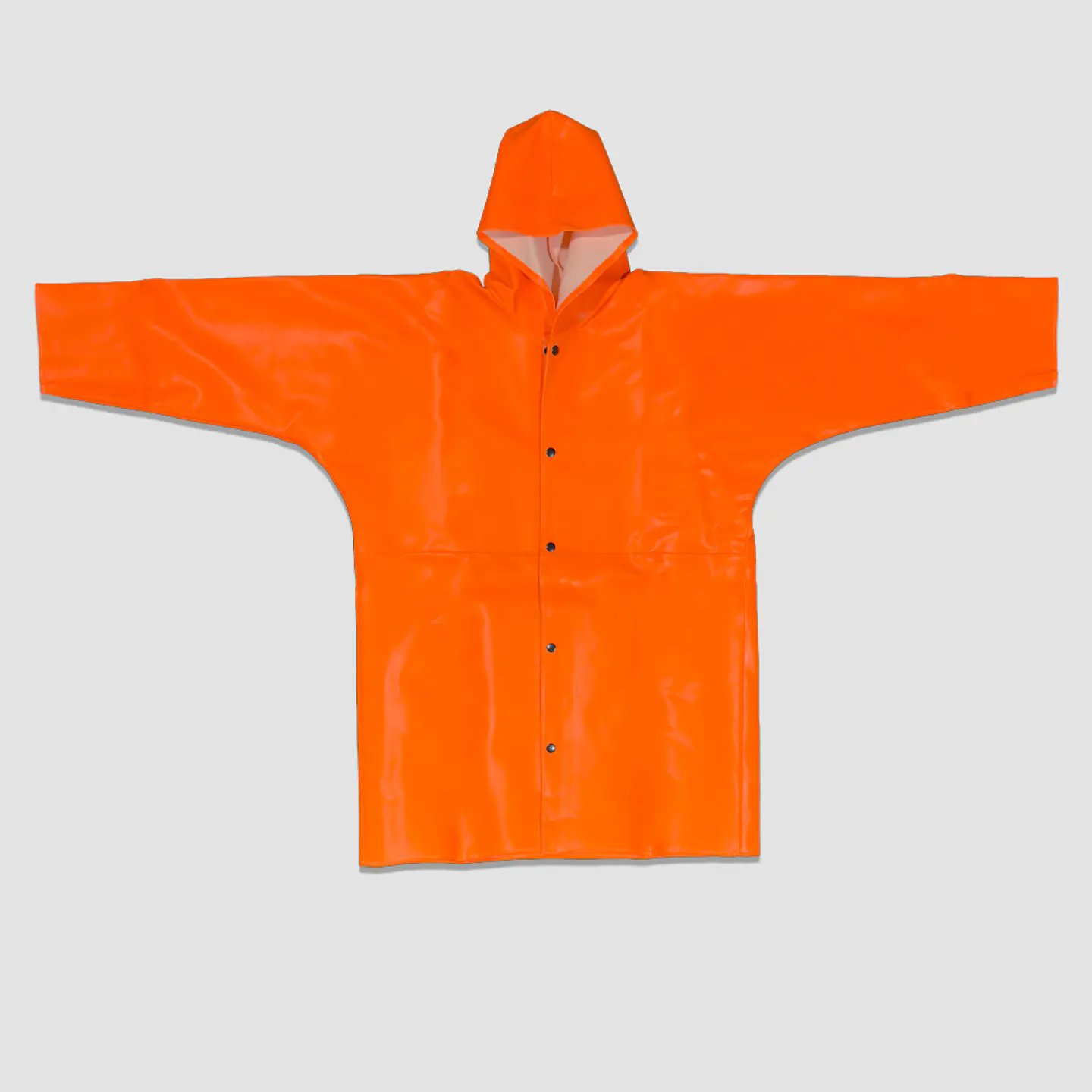 Casaca Hule Larga Naranja 1