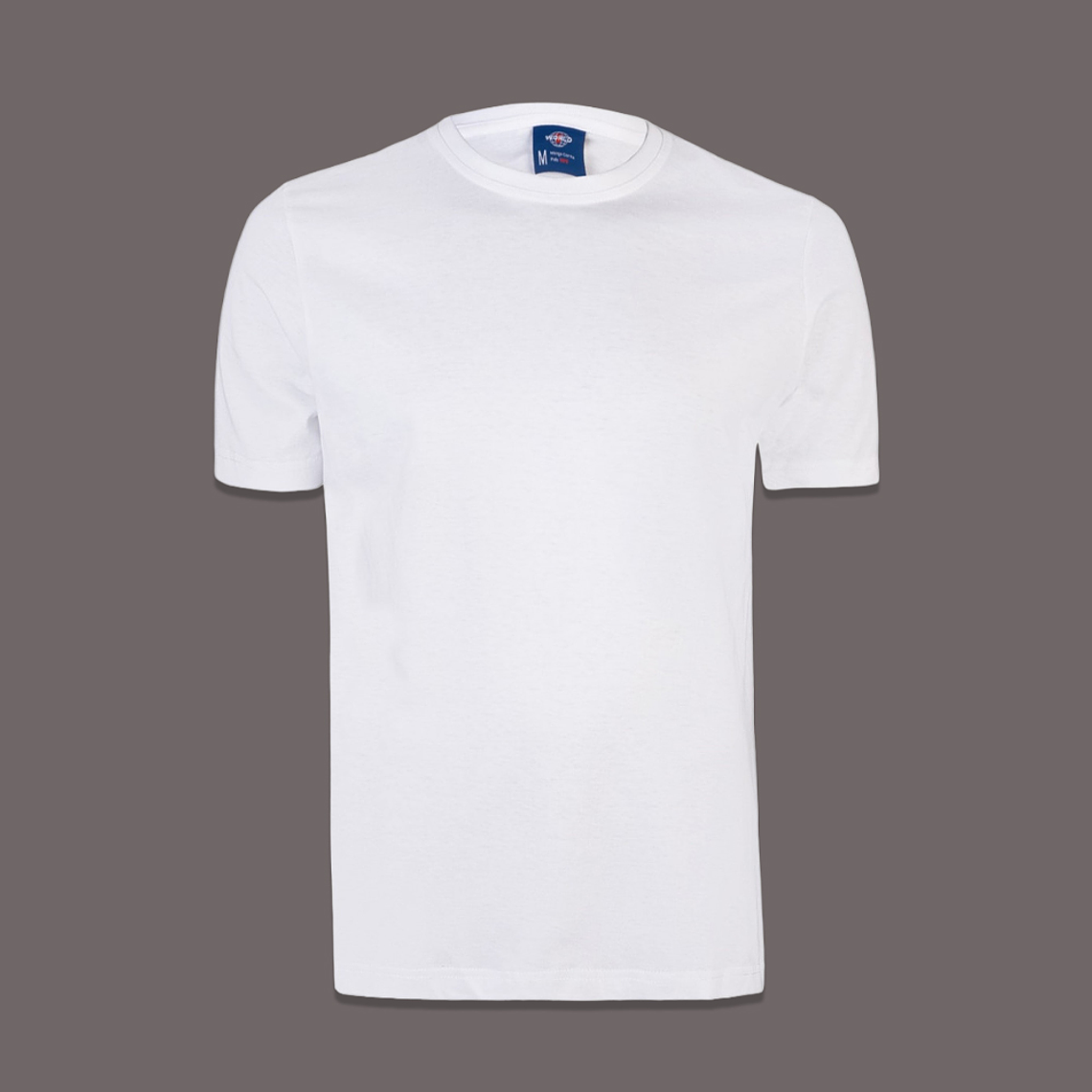 Polera 100 Algodón Manga Corta Blanca 1