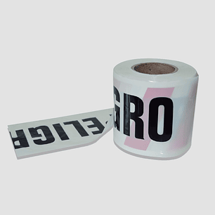 Cinta Delimitadora “Peligro” Nylon 350 m – Huincha de Señalización / Protección Vial