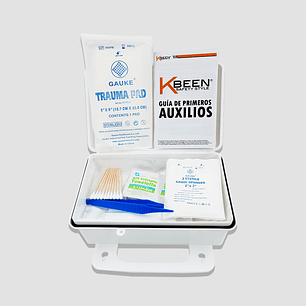 Botiquín de Primeros Auxilios para 10 Personas (Caja Portátil Impermeable)