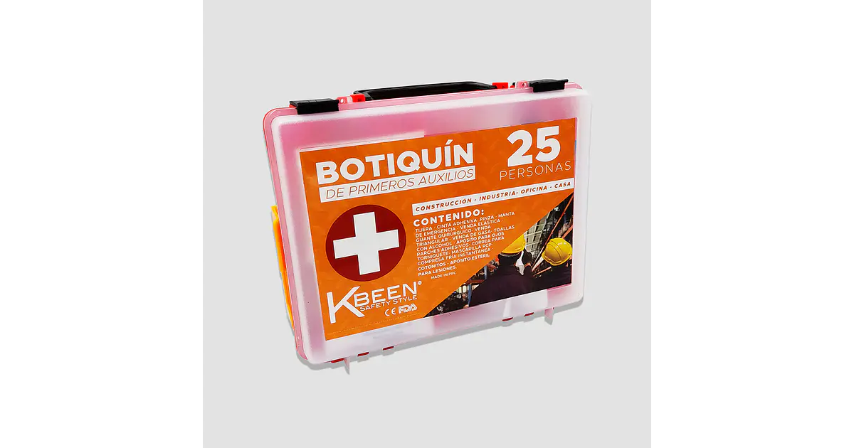Botiquín de Primeros Auxilios 25 Personas – Caja Portátil Impermeable