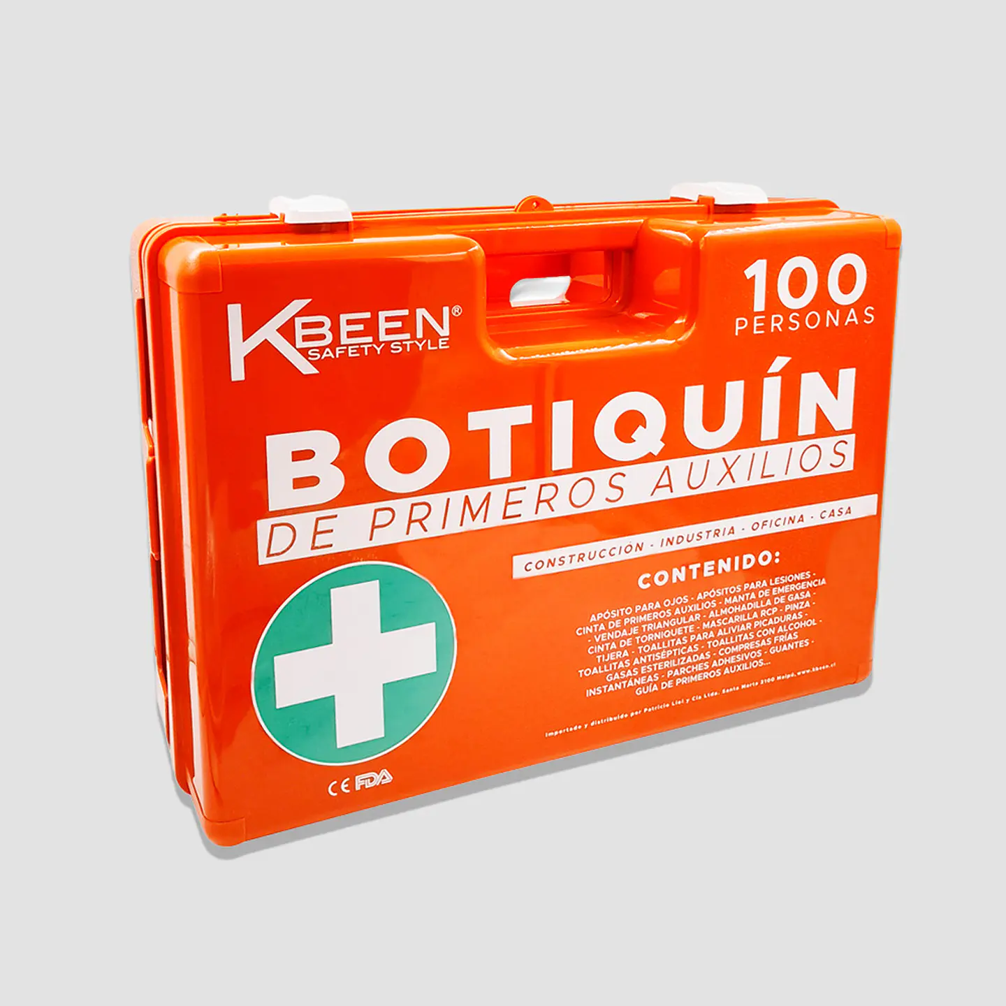 Botiquín Industrial de Primeros Auxilios 100 Personas – Impermeable y Mural 1