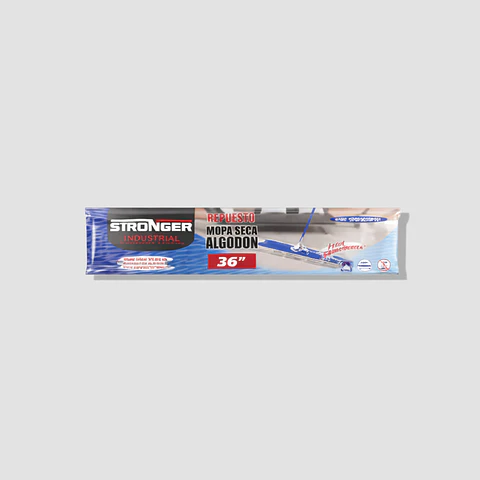 Mopa Seca 36” (90 cm) o 24" (60 cm) Extra Absorbente – Uso Industrial (Repuesto)