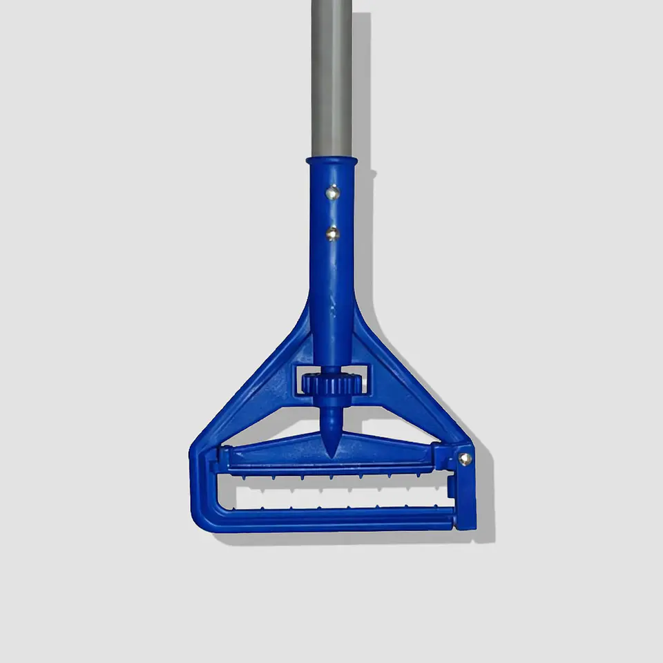 Mango Porta Mopa Húmeda 16 oz con Clip/Enganche – Aseo Industrial y Limpieza Profesional (Solo Mango) 2