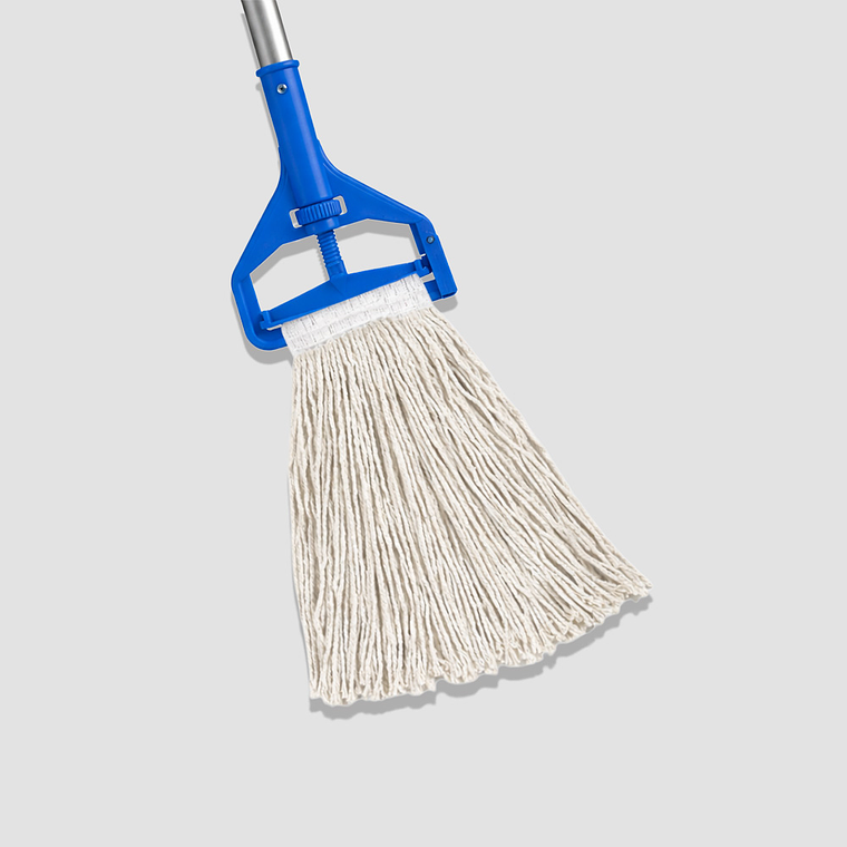 Mango Porta Mopa Húmeda 16 oz con Clip/Enganche – Aseo Industrial y Limpieza Profesional (Solo Mango) 3