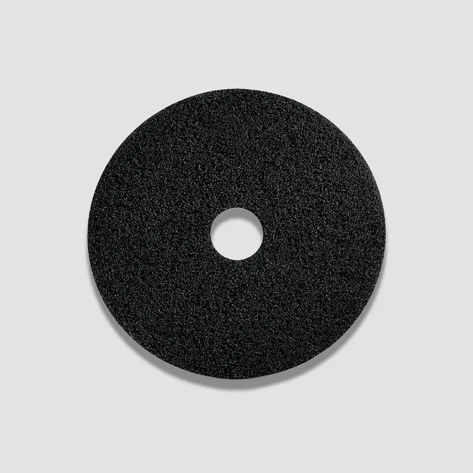 Pad Negro 17” Abrasivo para Abrillantadora – Decapado de Ceras y Lavado Extremo (Repuesto) 1
