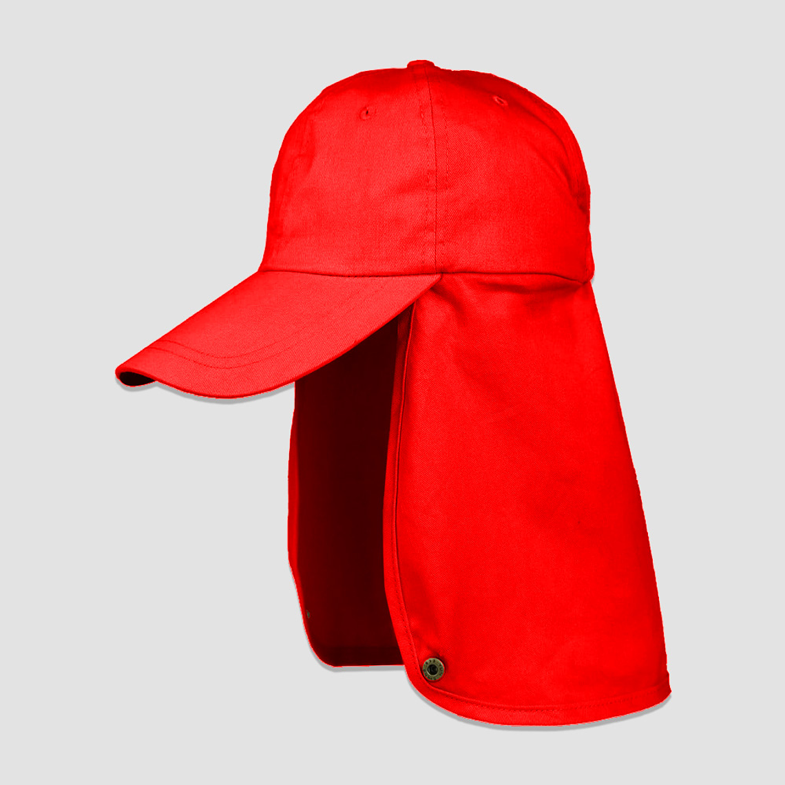 Jockey Legionario 100% Algodón 190 g Protección UV – Visera + Cubre Cuello, 6 Paneles Ventilados (Unisex) 10