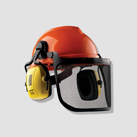 Casco Motoserrista Steelpro Evo III con Visor Metálico Abatible + Fonos Dieléctricos CM 501 (PHAD)