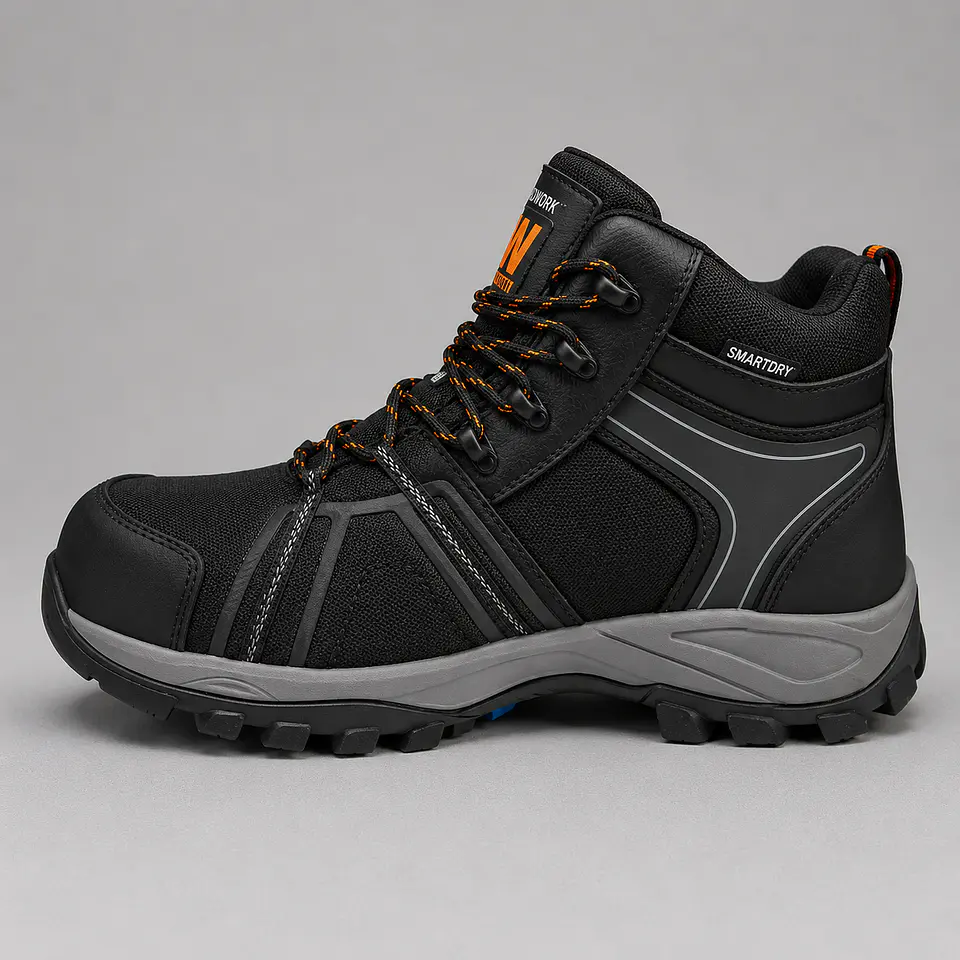 Calzado de Seguridad HW Bering Low Black – Caña Baja con Puntera Composite 3