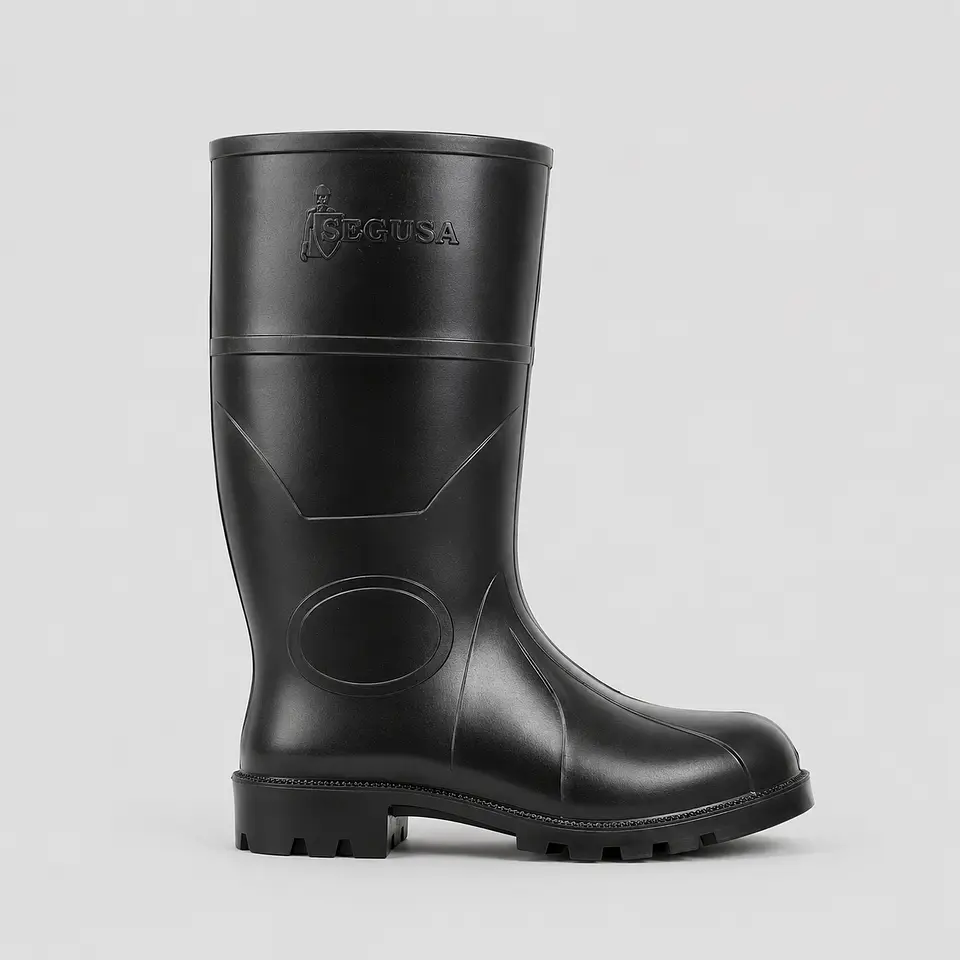 Bota de Seguridad Segusa RGB de Caucho Vulcanizado – Negra con Variantes de Protección 1