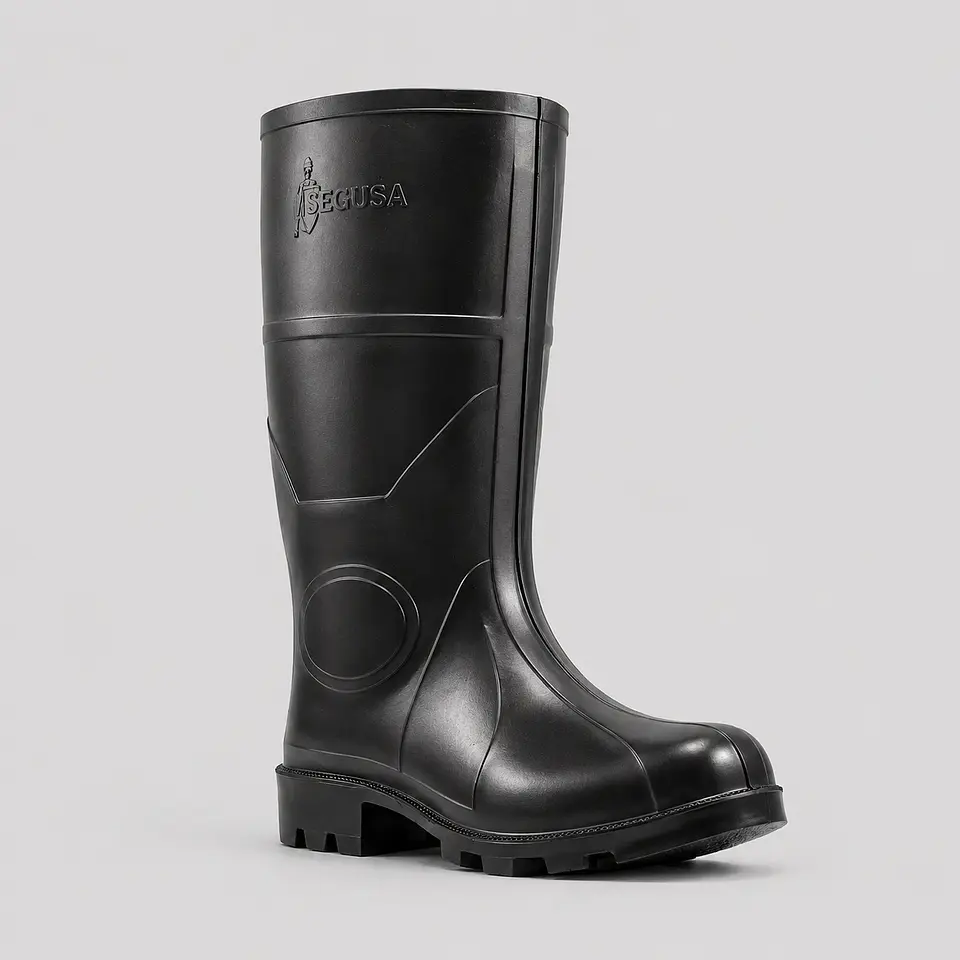 Bota de Seguridad Segusa RGB de Caucho Vulcanizado – Negra con Variantes de Protección 2