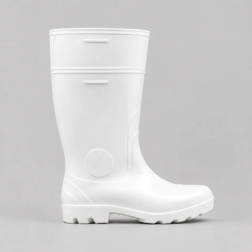 Bota PVC Industrial Segusa Blanca – Impermeable con Variante Punta de Acero 1