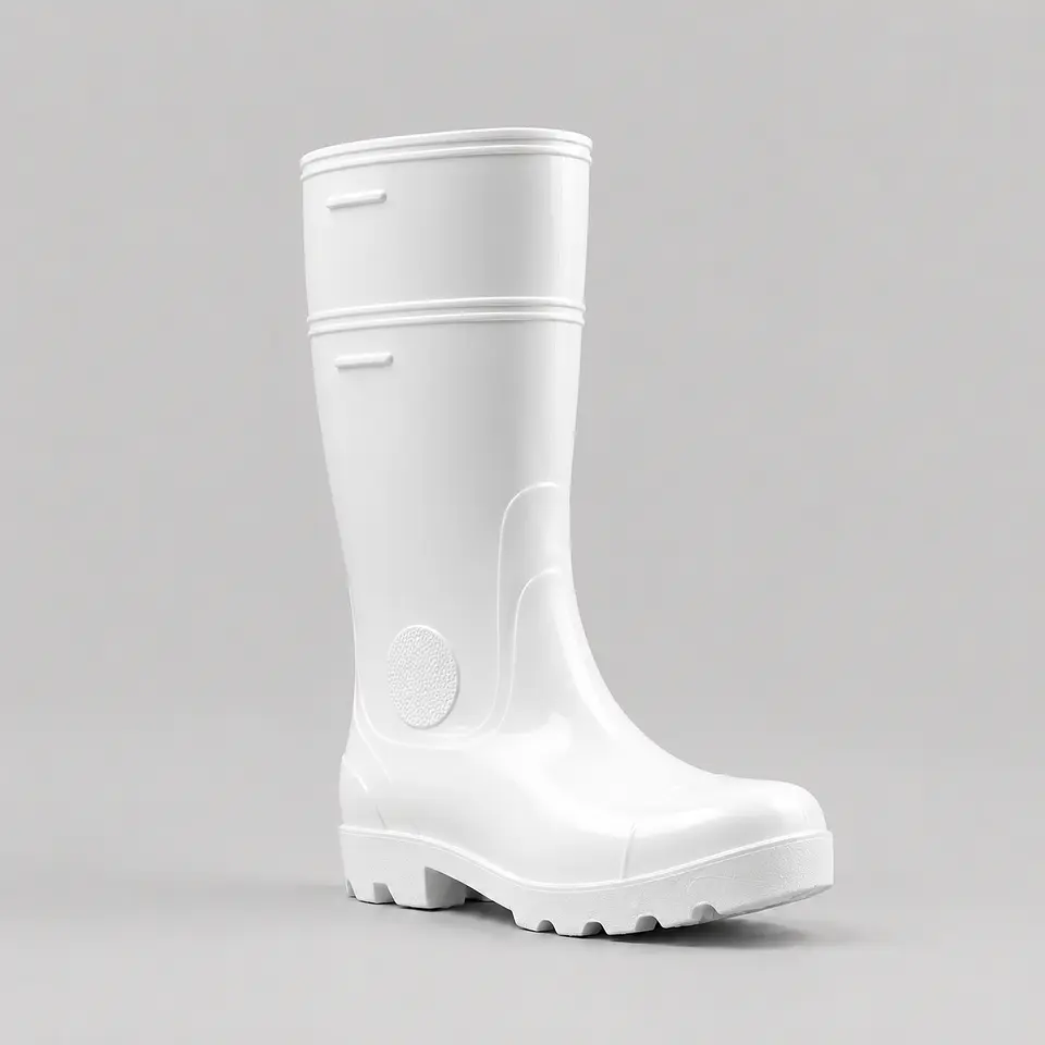 Bota PVC Industrial Segusa Blanca – Impermeable con Variante Punta de Acero 2