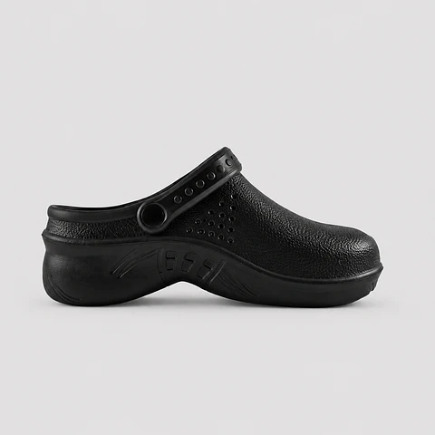 Zueco de Cocina Work & Look Negro en Goma EVA Unisex
