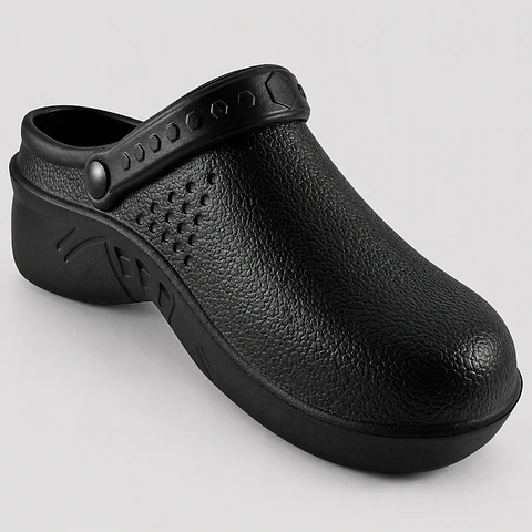 Zueco de Cocina Work & Look Negro en Goma EVA Unisex