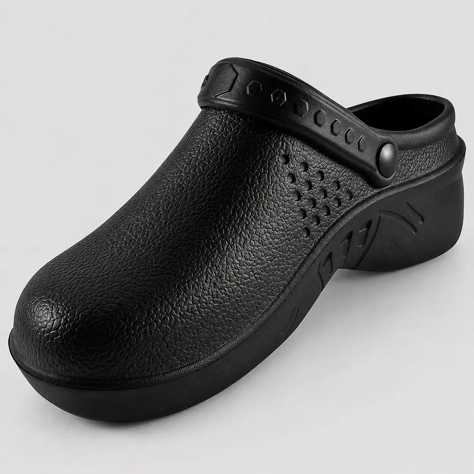 Zueco de Cocina Work & Look Negro en Goma EVA Unisex 2