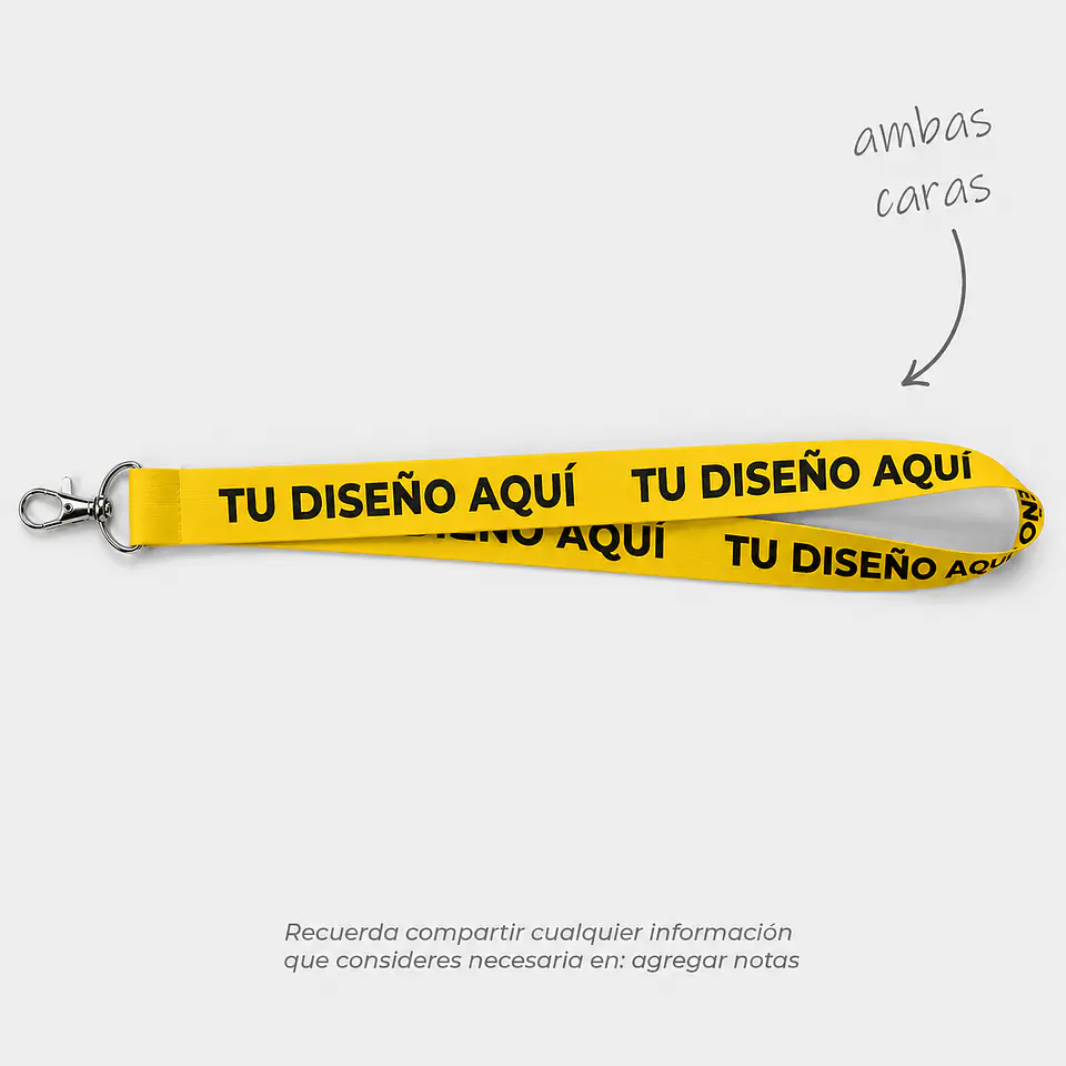 Lanyard personalizado (ancho 2cm) 2