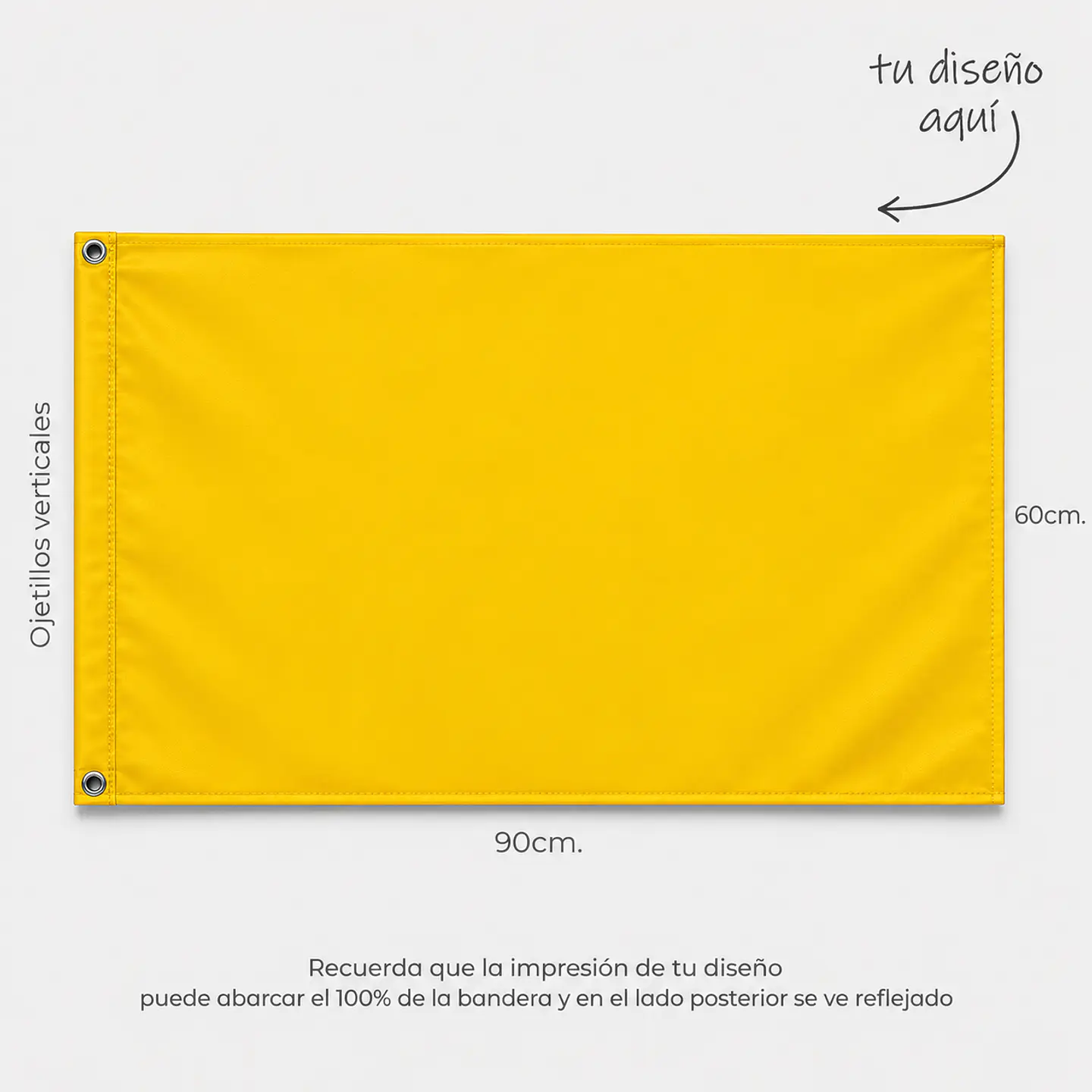 Bandera Personalizada 90×60 cm 2